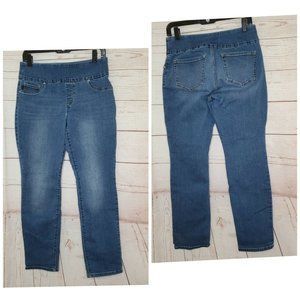 Lee Slim Fit Slim Leg Mid Rise Size 8 Short Women Sculpting Blue Jeans